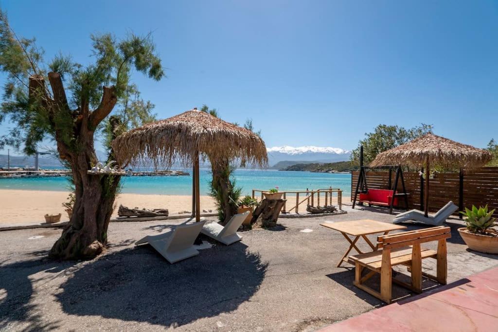 Sea And Sun Metaxy Mas, Brand-New, Beachfront ! Ханья Экстерьер фото